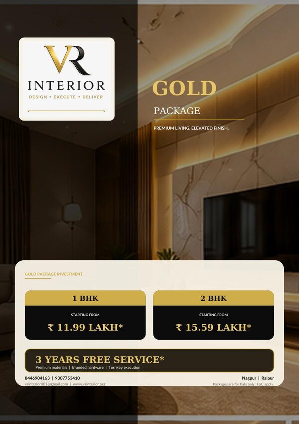 VR Interior Gold Package brochure cover